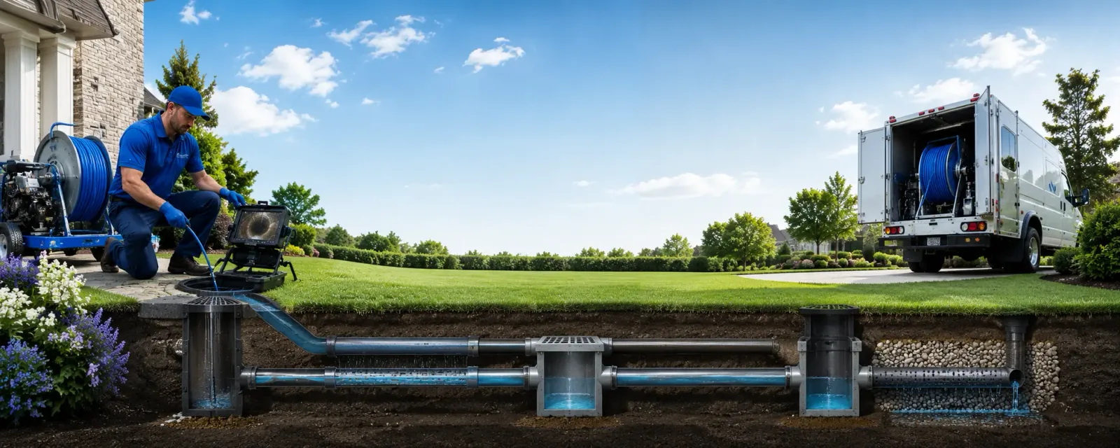 Outdoor drain cleaning information for Broadbent, OR